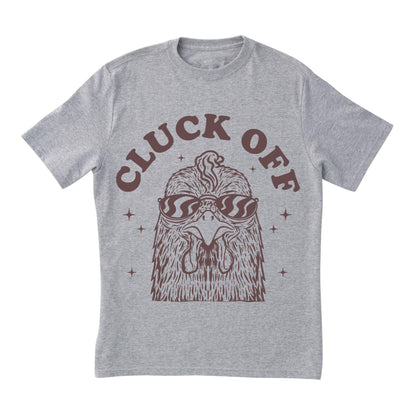 Cluck Off Chicken T-Shirt – Funny Sarcastic Farm Tee, Retro Style, 100% Cotton Shirt for Animal Lovers