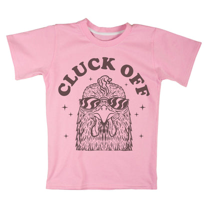 Cluck Off Chicken T-Shirt – Funny Sarcastic Farm Tee, Retro Style, 100% Cotton Shirt for Animal Lovers