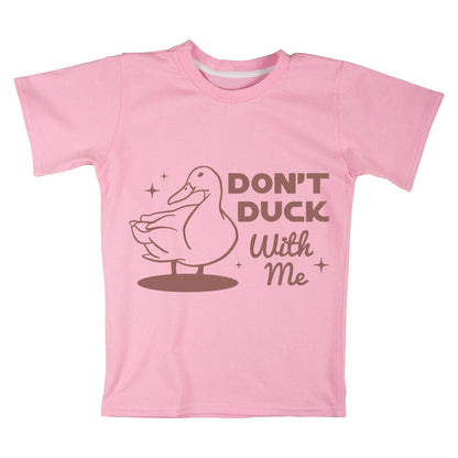Don’t Duck With Me T-Shirt – Funny Duck Shirt, Sarcastic Animal Tee, 100% Cotton Unisex Gift