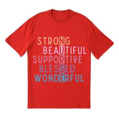 NURSE Acronym T-Shirt – Strong, Supportive, Beautiful Nurse Shirt, 100% Cotton Gift for Nurses