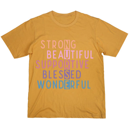 NURSE Acronym T-Shirt – Strong, Supportive, Beautiful Nurse Shirt, 100% Cotton Gift for Nurses