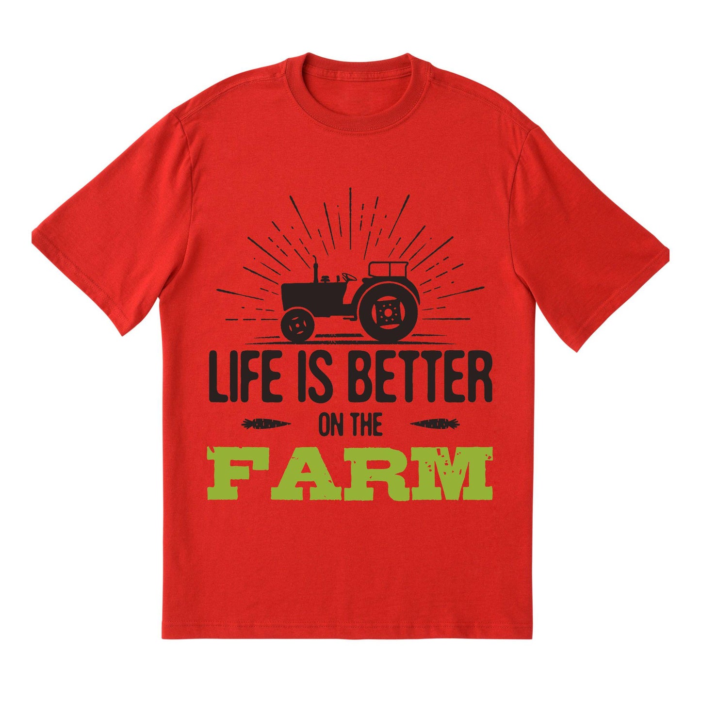 Life Is Better on the Farm T-Shirt – Rustic Country Living Tee, Tractor Graphic DTF Print on 100% Cotton