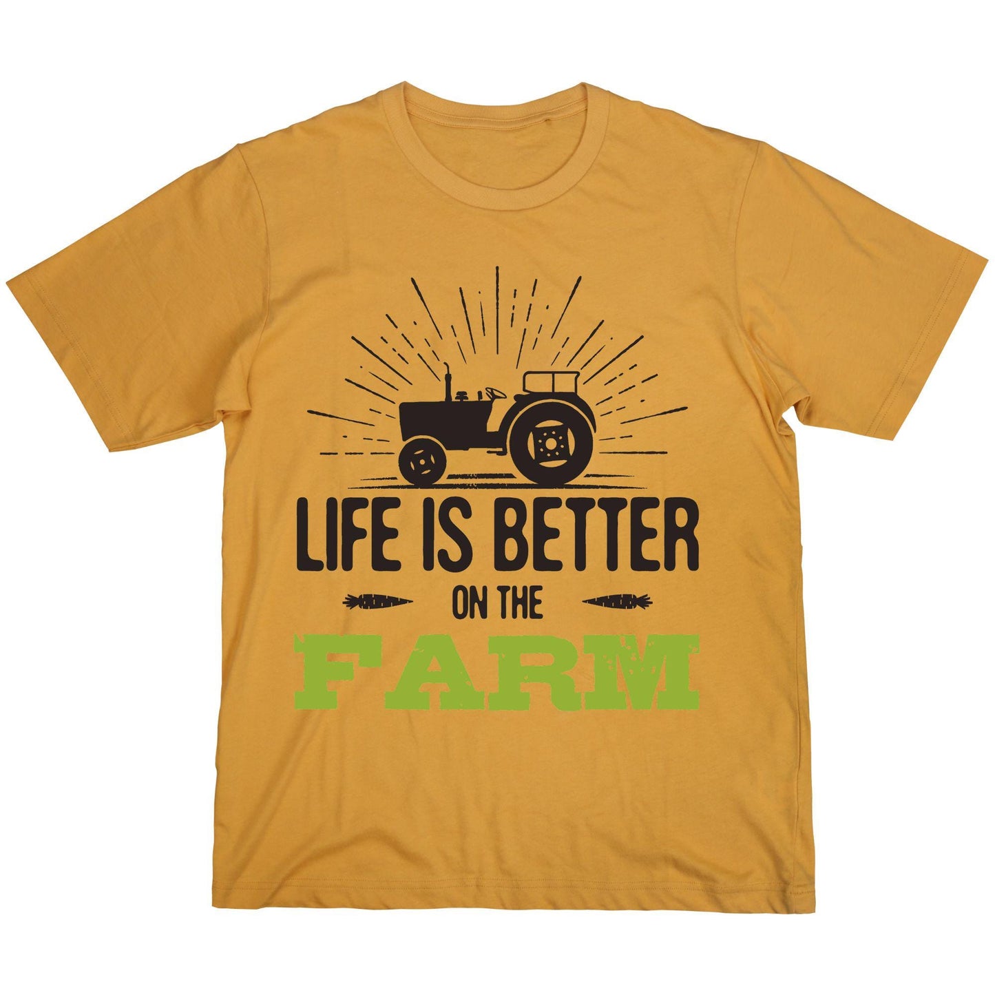 Life Is Better on the Farm T-Shirt – Rustic Country Living Tee, Tractor Graphic DTF Print on 100% Cotton