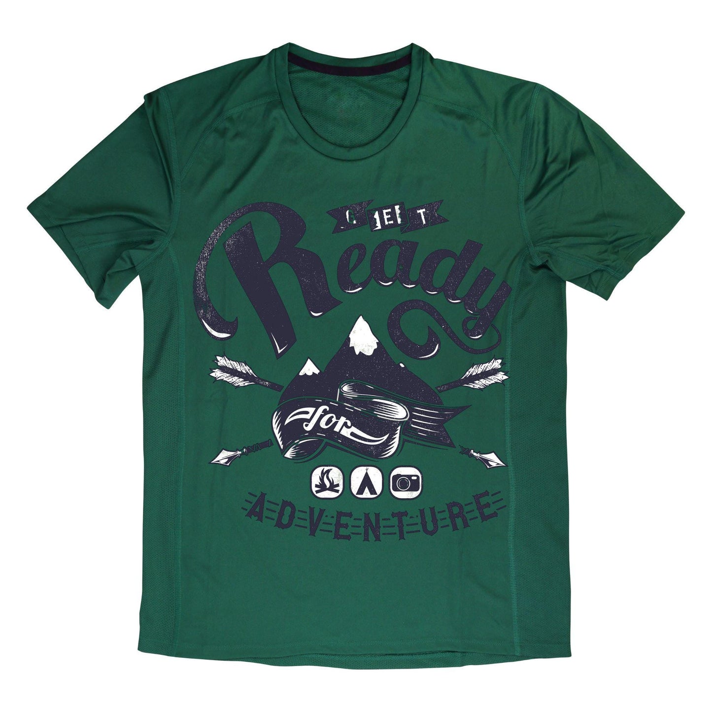 Adventure Hiking T-Shirt – Get Ready for Adventure Tee, Camping & Outdoor Shirt, DTF Print on 100% Cotton