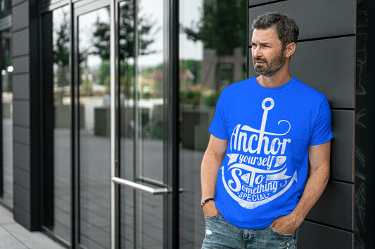 Anchor Yourself to Something Special T-Shirt – Nautical Motivational Shirt, Red Graphic Tee for Positivity & Inspiration, DTF on 100% Cotton
