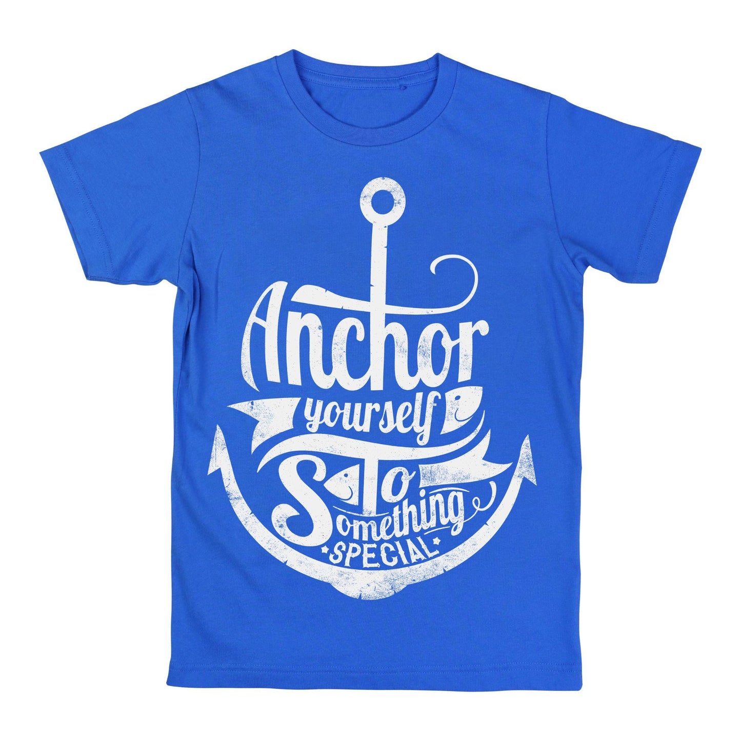 Anchor Yourself to Something Special T-Shirt – Nautical Motivational Shirt, Red Graphic Tee for Positivity & Inspiration, DTF on 100% Cotton