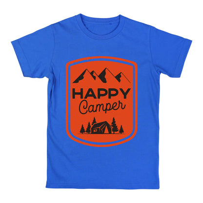 Happy Camper T-Shirt – Camping Graphic Tee, Outdoor Adventure Shirt, Hiking & Nature Lover Gift