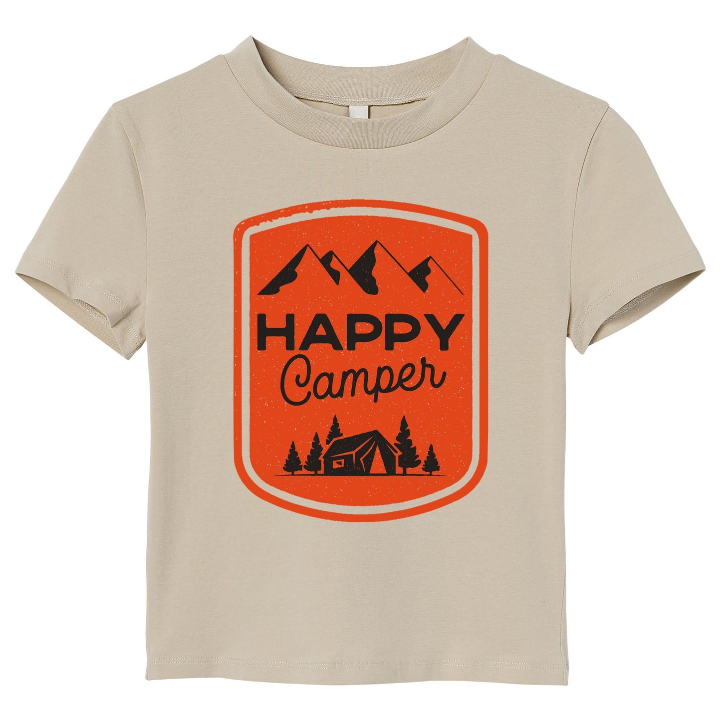 Happy Camper T-Shirt – Camping Graphic Tee, Outdoor Adventure Shirt, Hiking & Nature Lover Gift