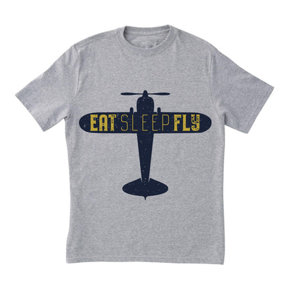 Eat Sleep Fly T-Shirt – Airplane Pilot Shirt, Aviation Lover Tee, Flight Enthusiast Gift