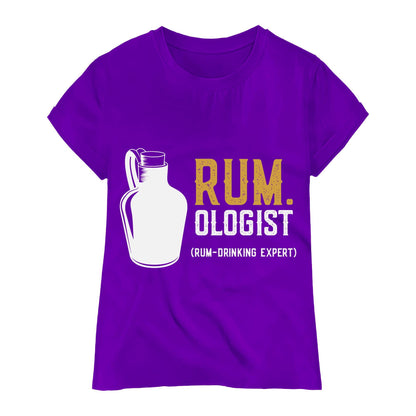 Rumologist T-Shirt – Funny Rum Drinking Expert Tee, Alcohol Humor Shirt, 100% Cotton with DTF Print