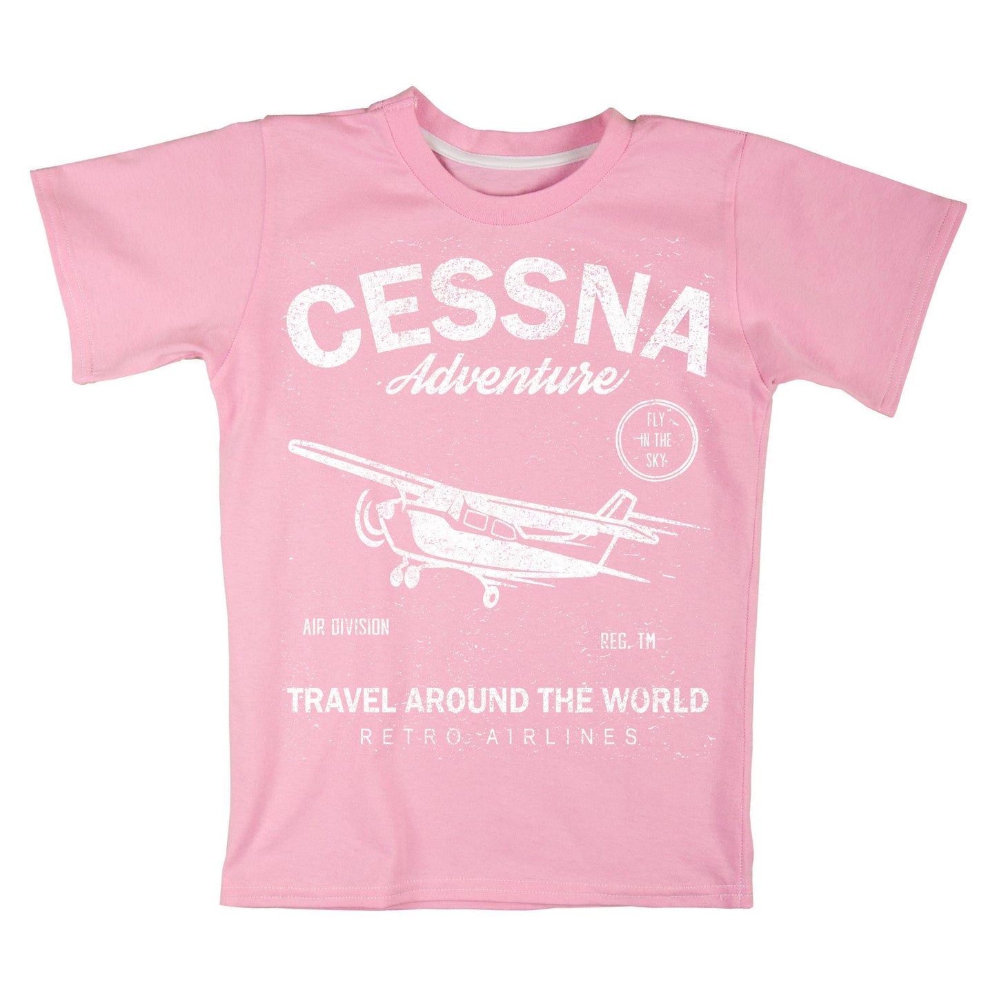 Cessna Adventure Shirt – Retro Pilot Airplane Tee, Gift for Aviators & Flight Enthusiasts, Travel Around the World Graphic Shirt