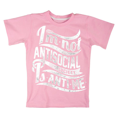 I’m Not Antisocial T-Shirt – Funny Introvert Quote Tee, Society Is Anti-Me Shirt, DTF Print on 100% Cotton