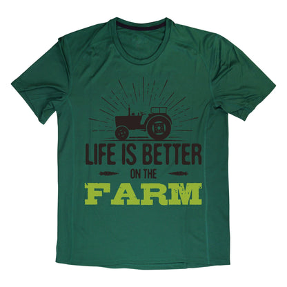 Life Is Better on the Farm T-Shirt – Rustic Country Living Tee, Tractor Graphic DTF Print on 100% Cotton
