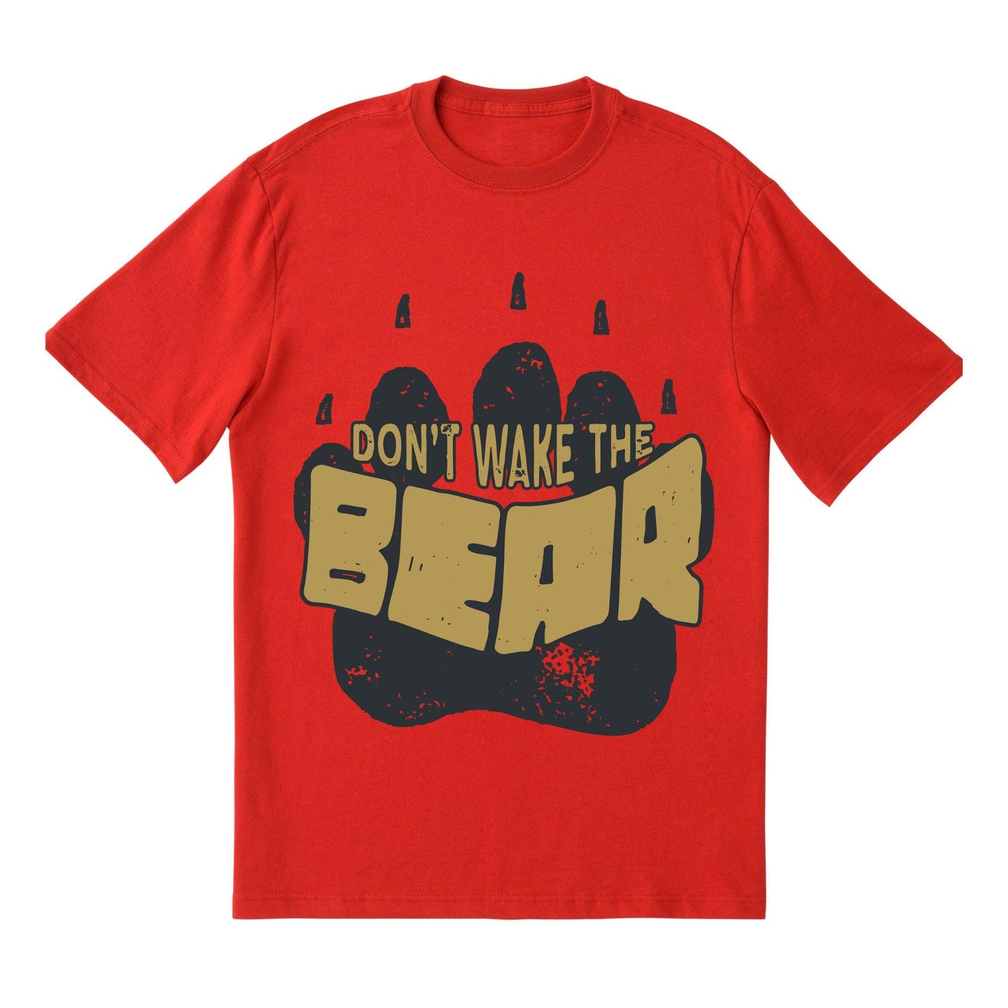 Don’t Wake the Bear Gym Shirt – Beast Mode Workout Tee, Funny Powerlifting Cotton T-Shirt with DTF Print