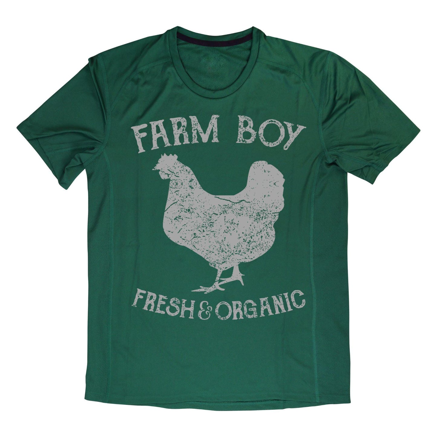 Farm Boy T-Shirt – Fresh & Organic Chicken Graphic Tee, Country Life Shirt, Rustic Farm Top for Men Women