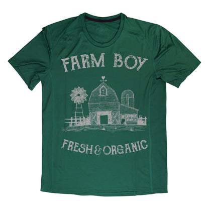 Farm Boy Barn Graphic Tee – Fresh & Organic Country Style Shirt for Men