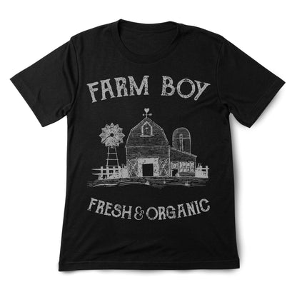 Farm Boy Barn Graphic Tee – Fresh & Organic Country Style Shirt for Men