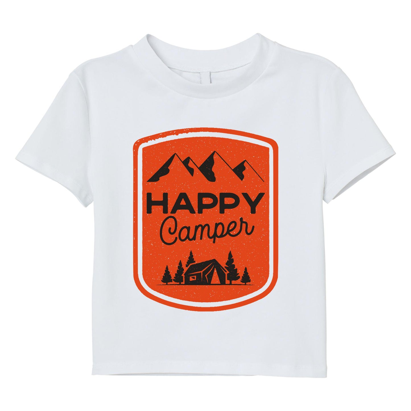 Happy Camper T-Shirt – Camping Graphic Tee, Outdoor Adventure Shirt, Hiking & Nature Lover Gift