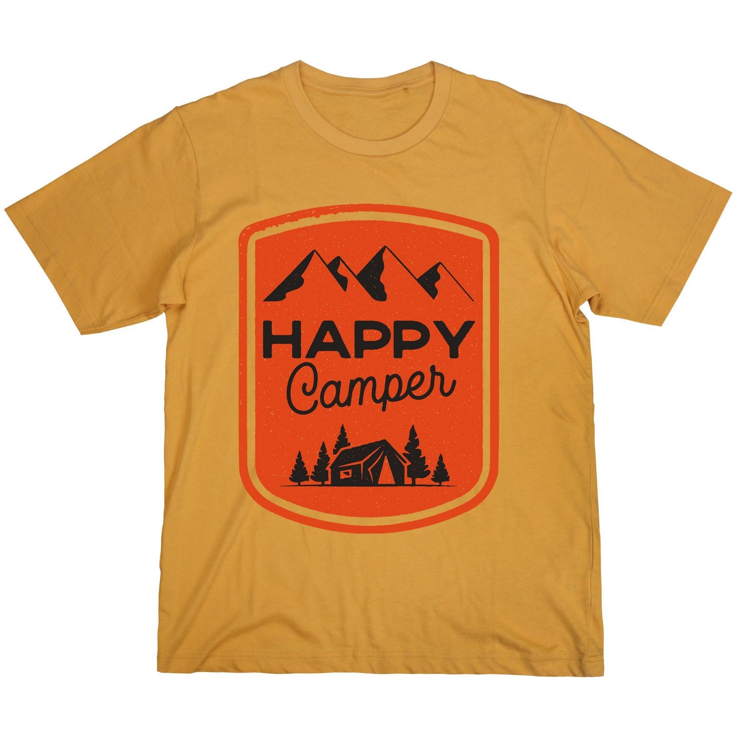 Happy Camper T-Shirt – Camping Graphic Tee, Outdoor Adventure Shirt, Hiking & Nature Lover Gift