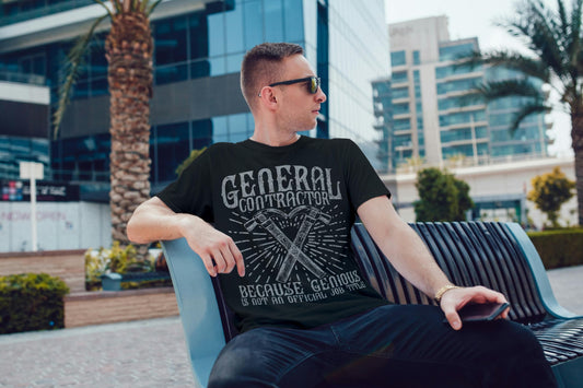 General Contractor Tee | Genius Builder Shirt | Funny Job Title T-Shirt