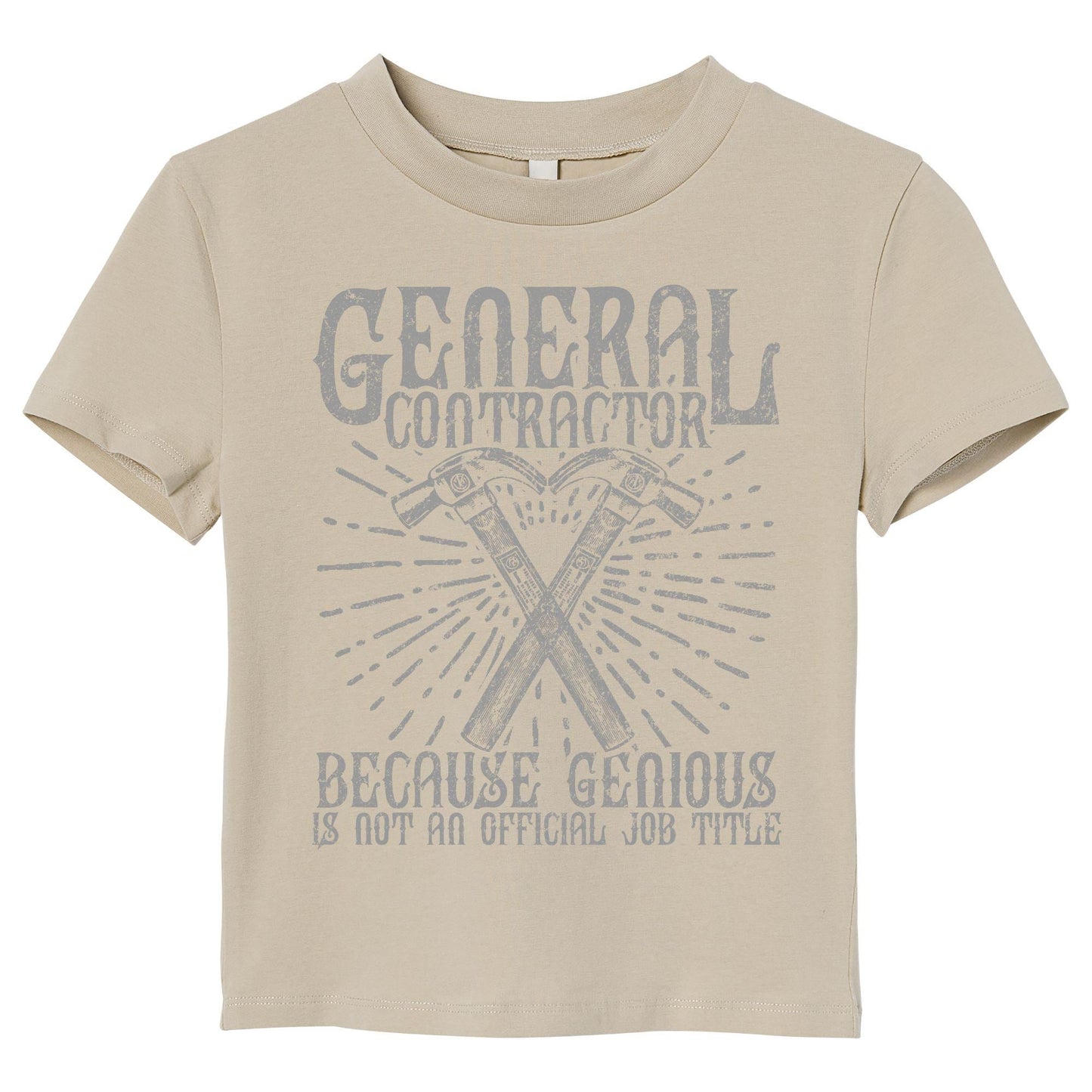 General Contractor Tee | Genius Builder Shirt | Funny Job Title T-Shirt