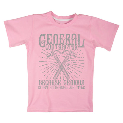 General Contractor Tee | Genius Builder Shirt | Funny Job Title T-Shirt