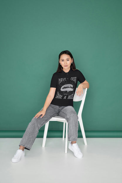 Retro Chair Graphic Tee – “Have a Seat Take a Ride” Unisex T-Shirt
