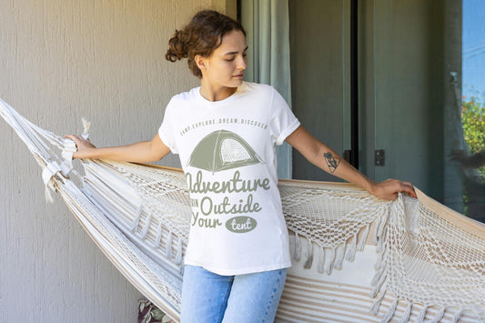 Adventure Camping Quote Shirt – Outdoor Explore Tee for Nature Lovers