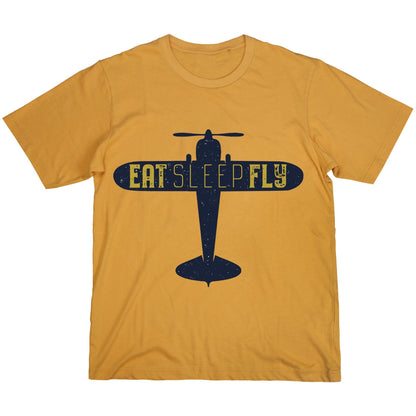 Eat Sleep Fly T-Shirt – Airplane Pilot Shirt, Aviation Lover Tee, Flight Enthusiast Gift