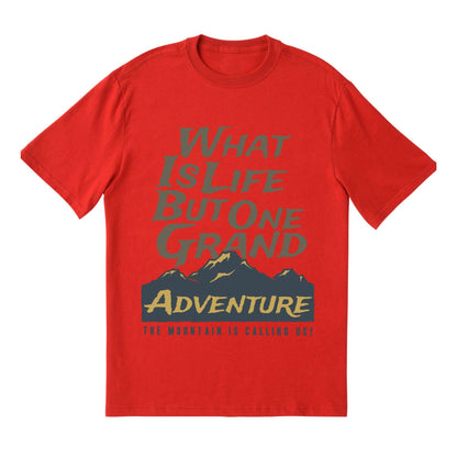 Grand Adventure Mountain Quote T-Shirt – Outdoor Hiking & Explorer Tee