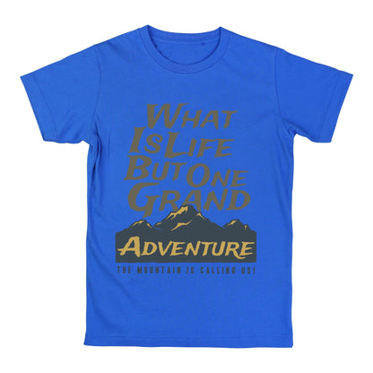 Grand Adventure Mountain Quote T-Shirt – Outdoor Hiking & Explorer Tee