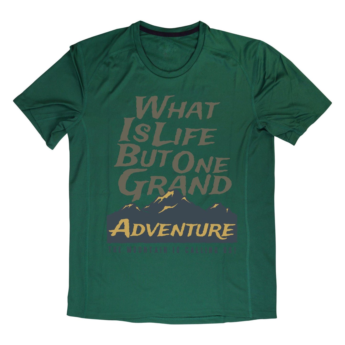 Grand Adventure Mountain Quote T-Shirt – Outdoor Hiking & Explorer Tee