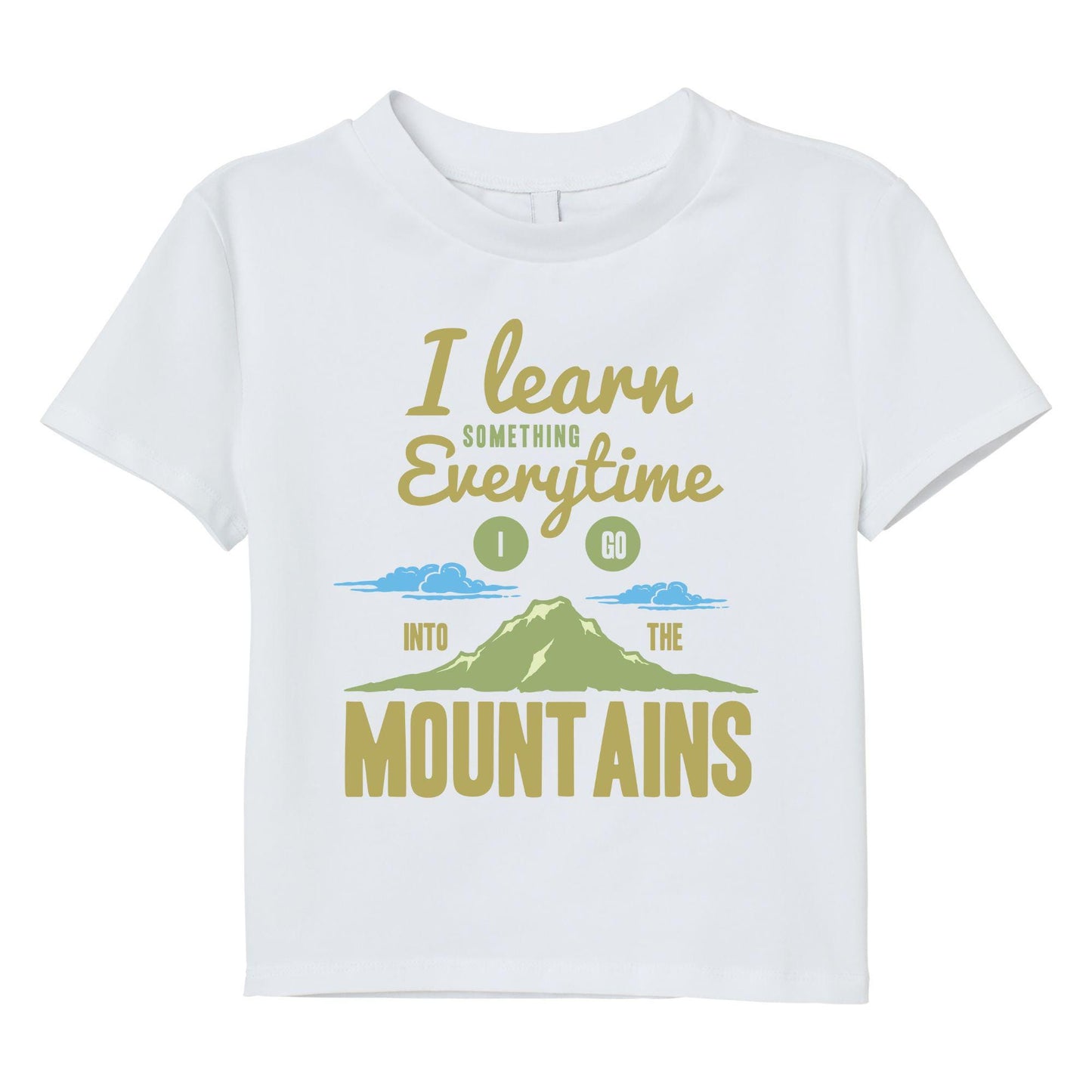 Mountain Adventure Hiking T-Shirt – “I Learn Something Everytime I Go Into the Mountains” – Outdoor Nature Tee