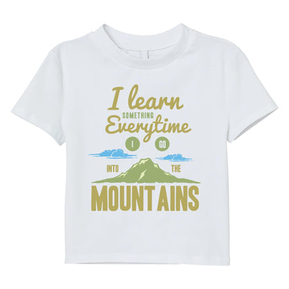 Mountain Adventure Hiking T-Shirt – “I Learn Something Everytime I Go Into the Mountains” – Outdoor Nature Tee