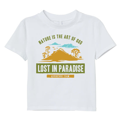 Lost in Paradise Nature Adventure Graphic T-Shirt – Outdoor Hiking, Camping & Travel Tee