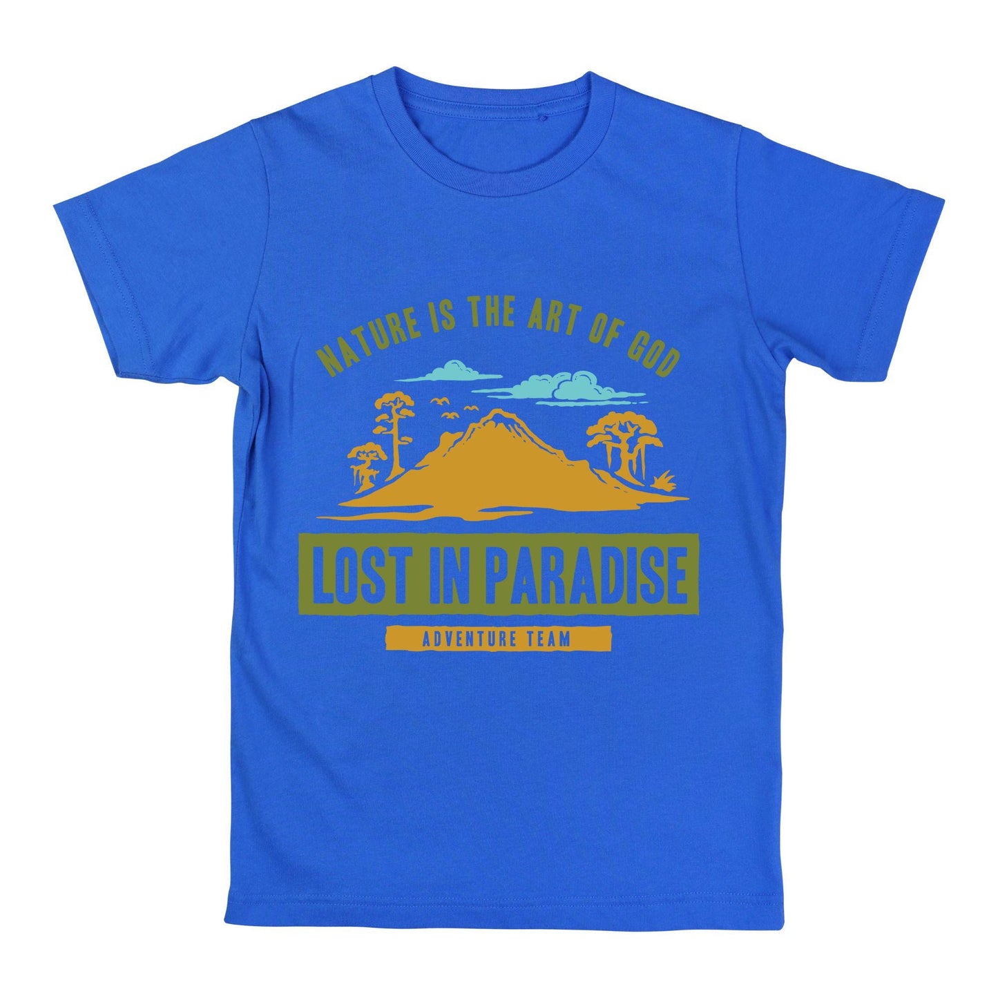 Lost in Paradise Nature Adventure Graphic T-Shirt – Outdoor Hiking, Camping & Travel Tee