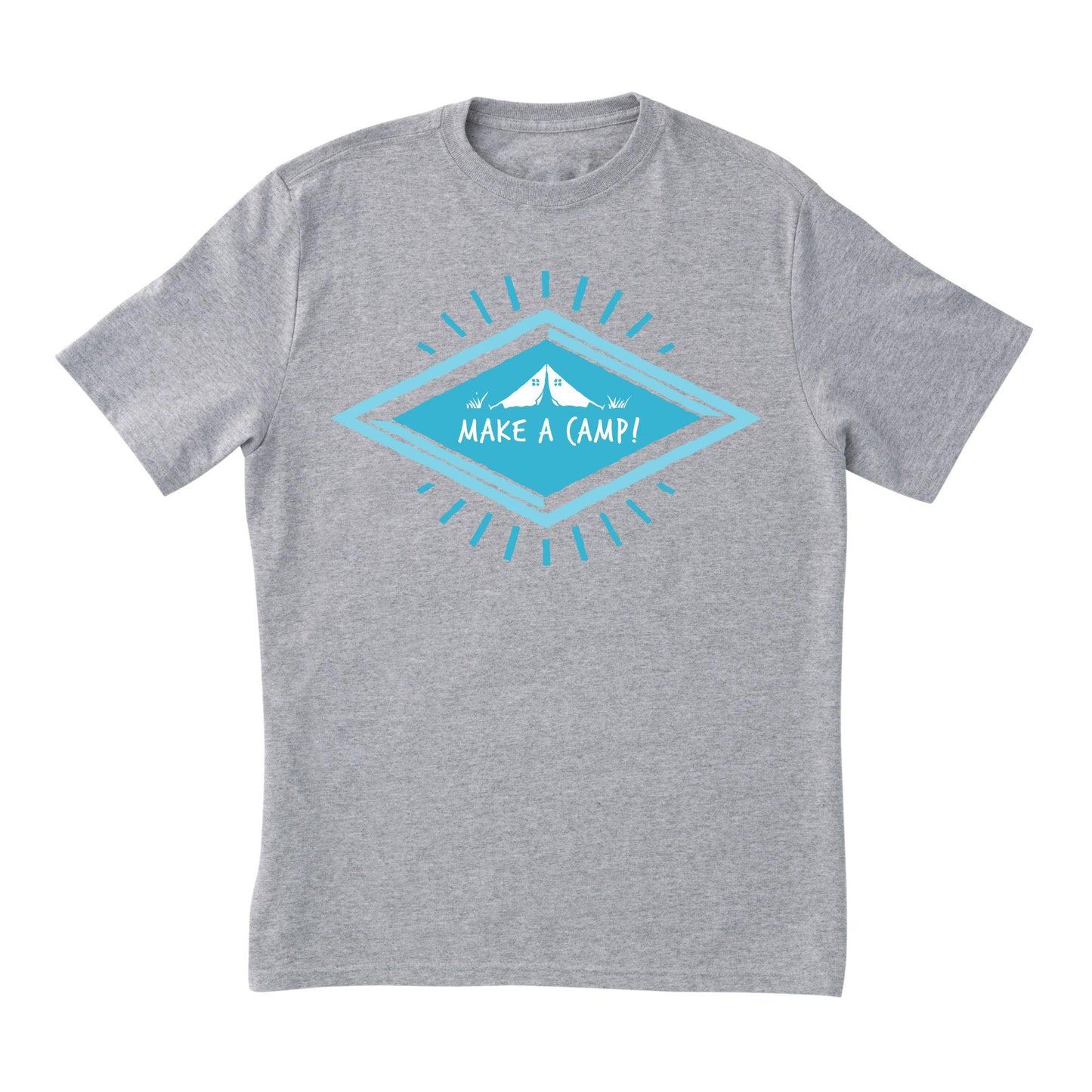 Make a Camp! Graphic White T-Shirt – Outdoor Adventure, Camping, Hiking & Nature Lovers Tee