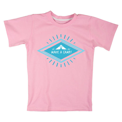 Make a Camp! Graphic White T-Shirt – Outdoor Adventure, Camping, Hiking & Nature Lovers Tee