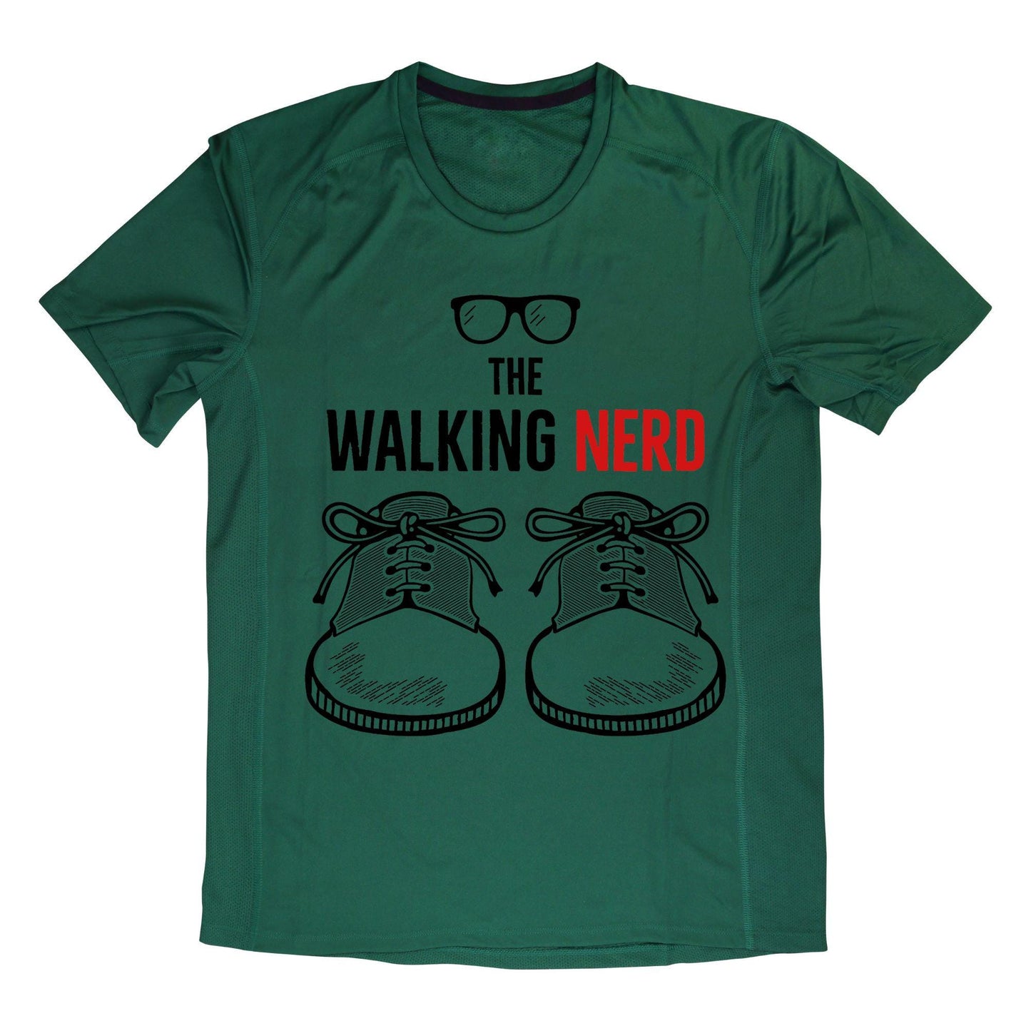 The Walking Nerd Shirt – Funny Geek Graphic Tee, Nerdy Walking Joke T-Shirt, Glasses and Shoes Humor Tee for Bookworms & Gamers