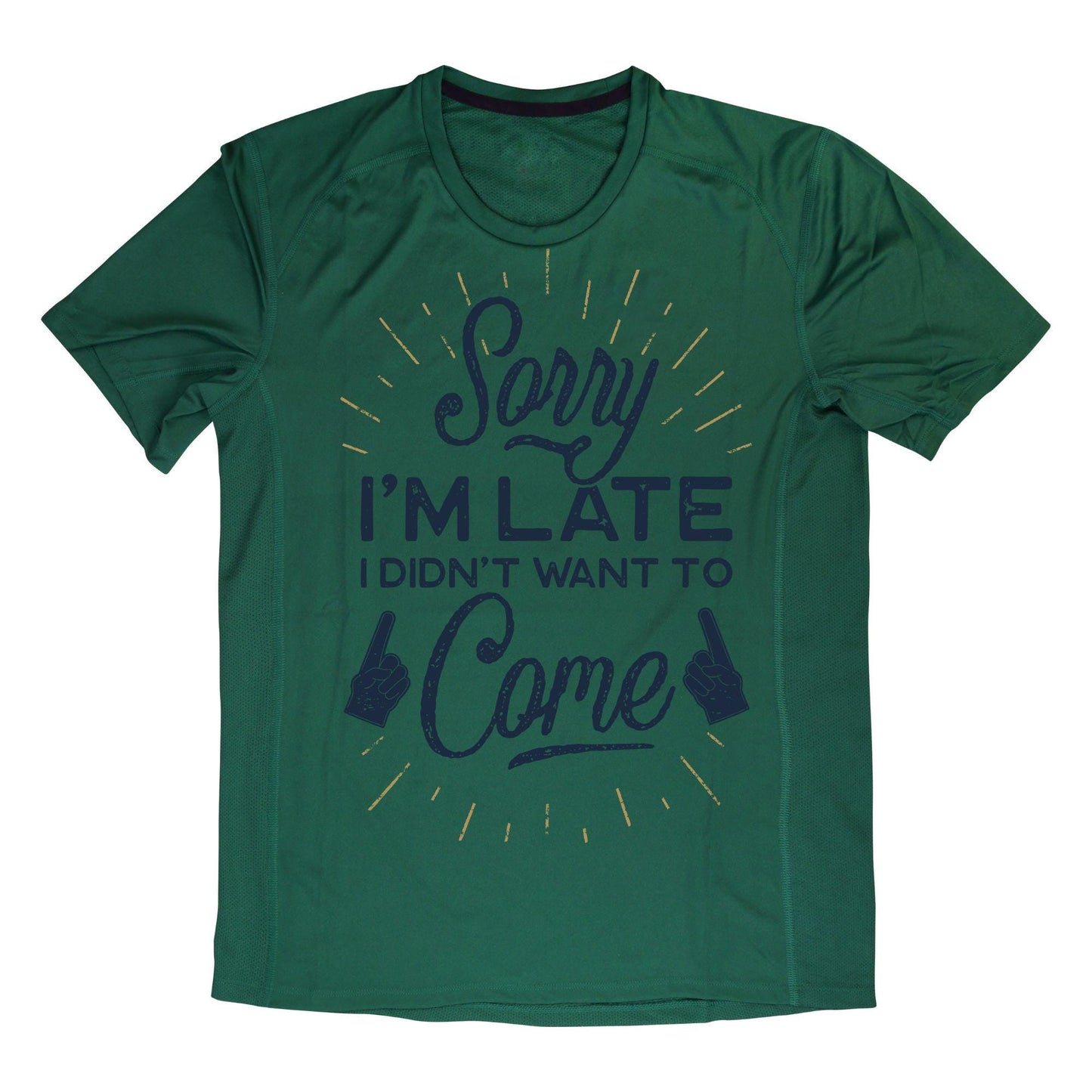 Sorry I’m Late Funny Shirt – I Didn’t Want to Come Tee, Anti-Social Humor Shirt, Sarcastic Graphic Tee for Introverts & Homebodies