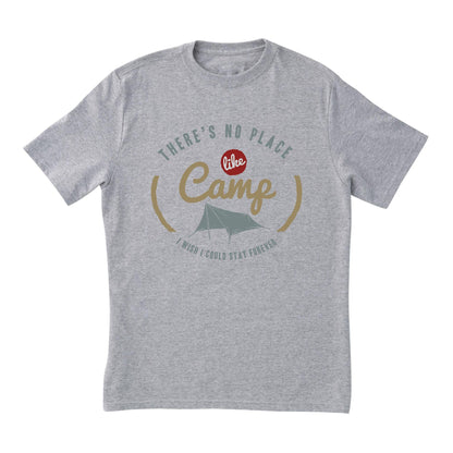 There’s No Place Like Camp T-Shirt – Outdoor Camping Graphic Tee for Nature Lovers and Adventure Seekers