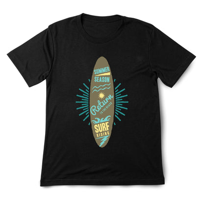 Surf Adventure T-Shirt – Summer Beach Tee with Surfboard Graphic & Ocean Vibes