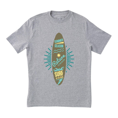Surf Adventure T-Shirt – Summer Beach Tee with Surfboard Graphic & Ocean Vibes