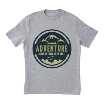 Adventure Mountain T-Shirt – Outdoor Hiking Tee with Nature Quote and Camping Inspiration
