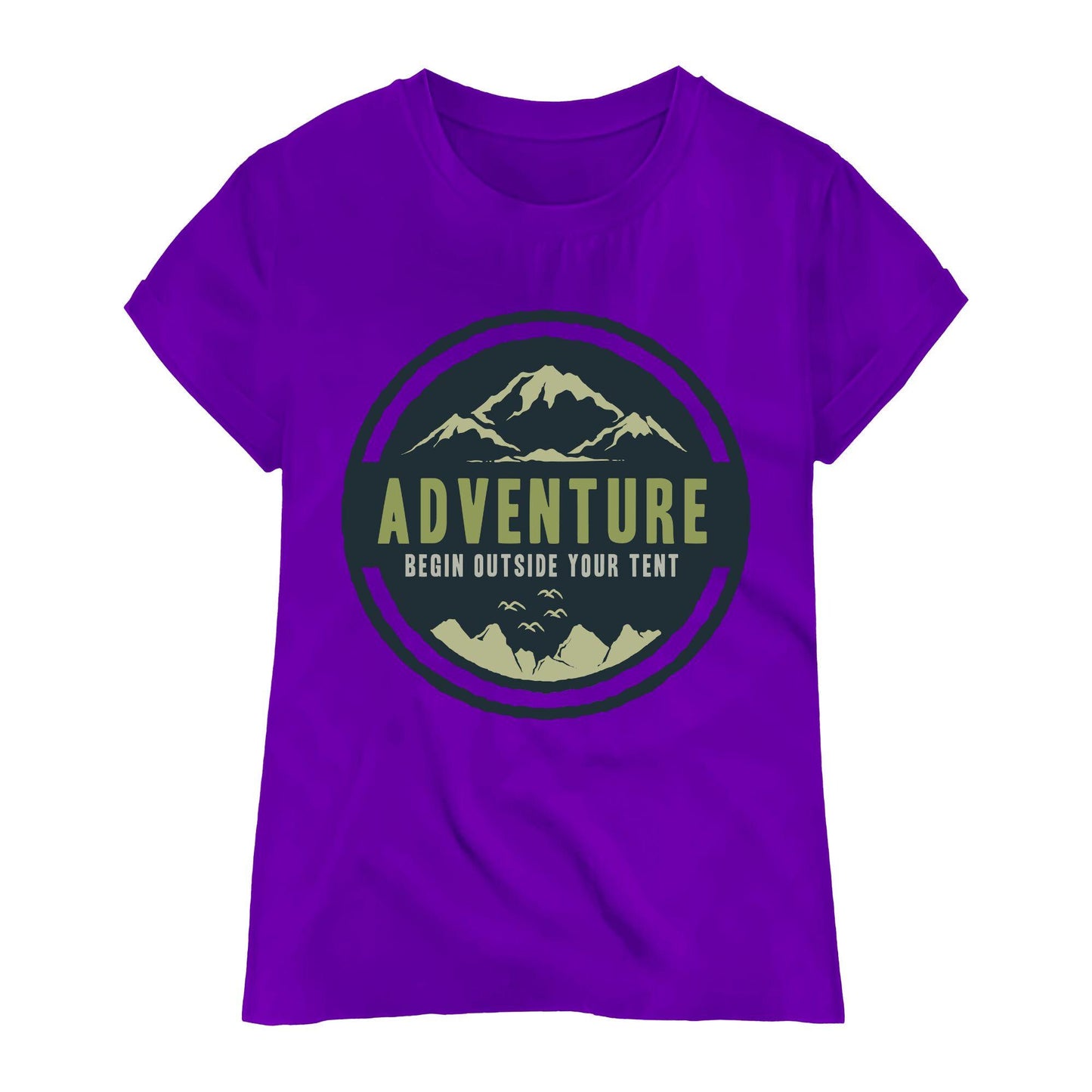 Adventure Mountain T-Shirt – Outdoor Hiking Tee with Nature Quote and Camping Inspiration