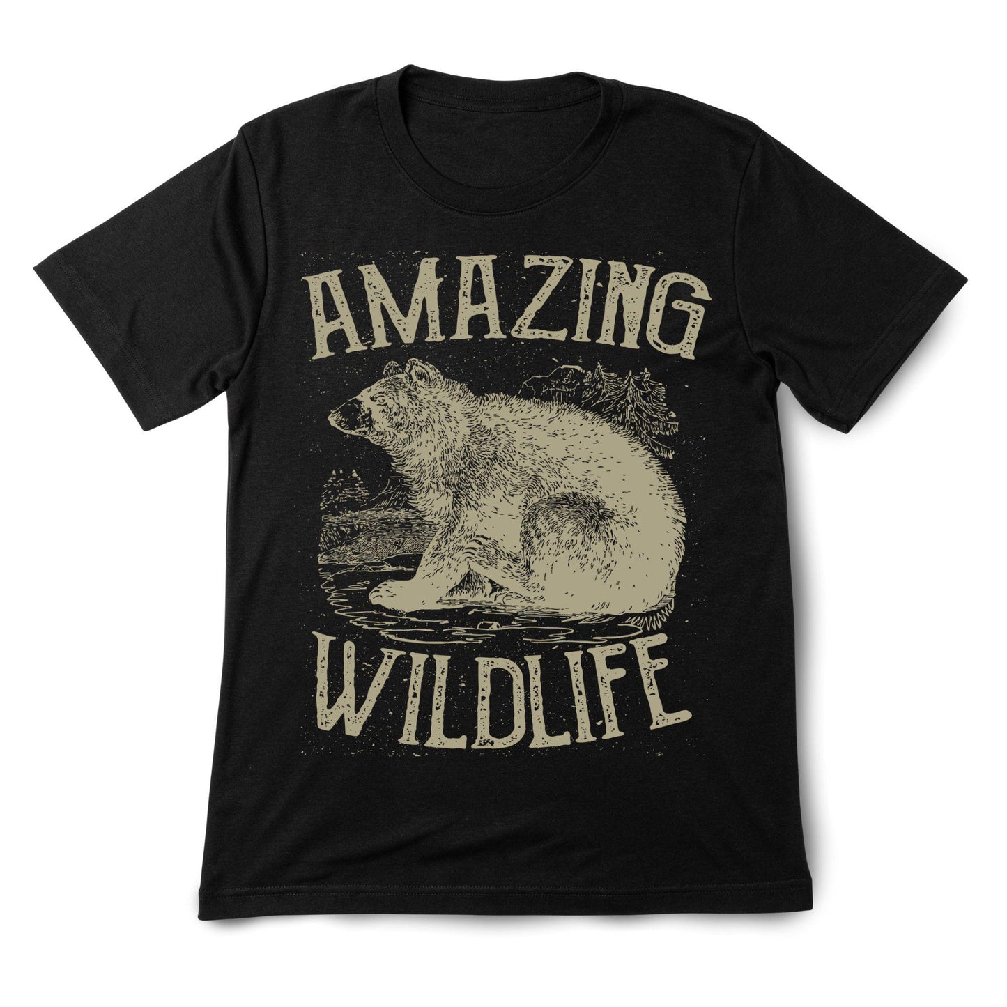 Amazing Wildlife Bear T-Shirt | Nature & Animal Lover Gift | Outdoor Adventure Graphic Tee for Hikers  Wildlife Enthusiasts