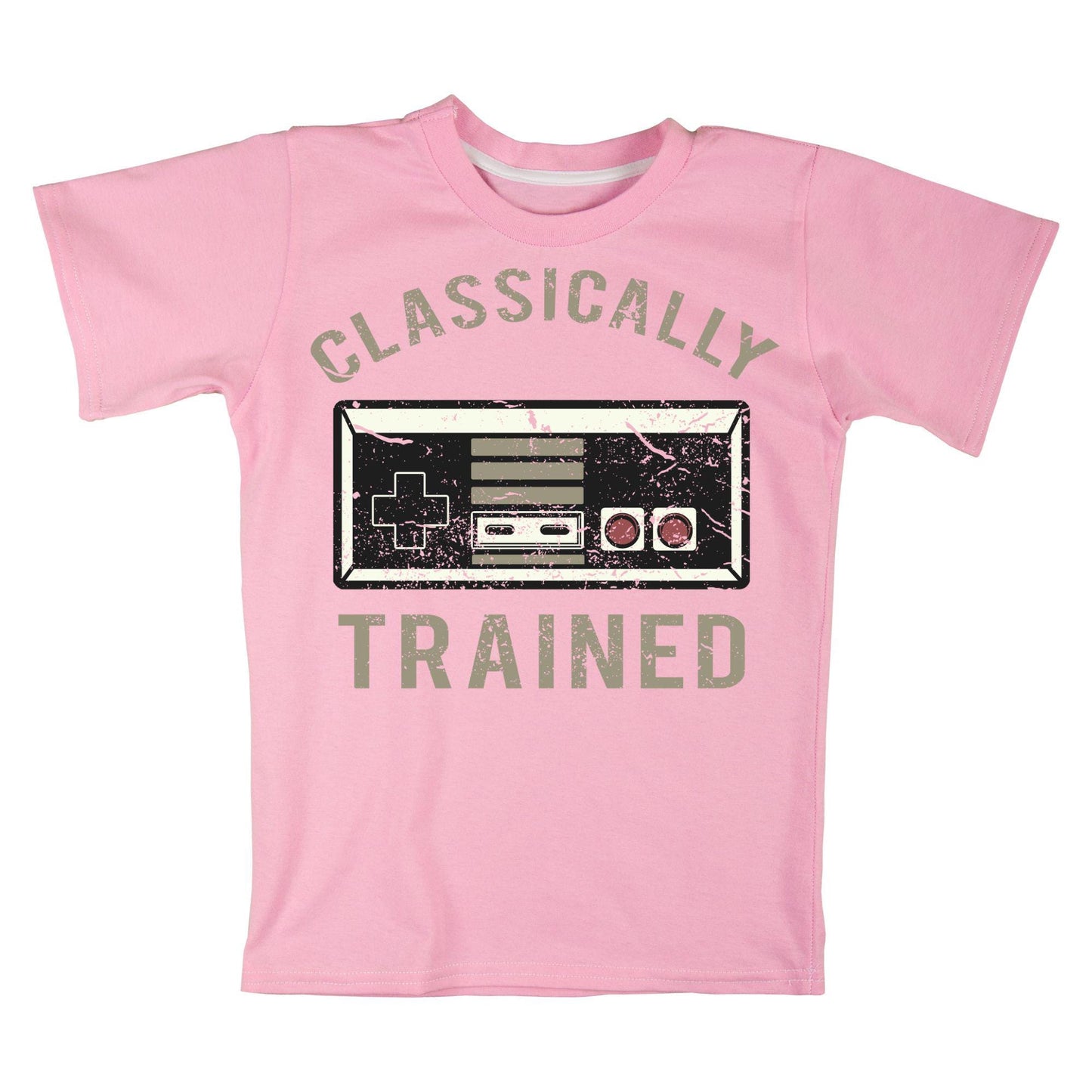 Classically Trained Retro Gaming T-Shirt – Vintage Game Controller Graphic Tee – Gamer Gift – Old School Video Game Shirt – Unisex