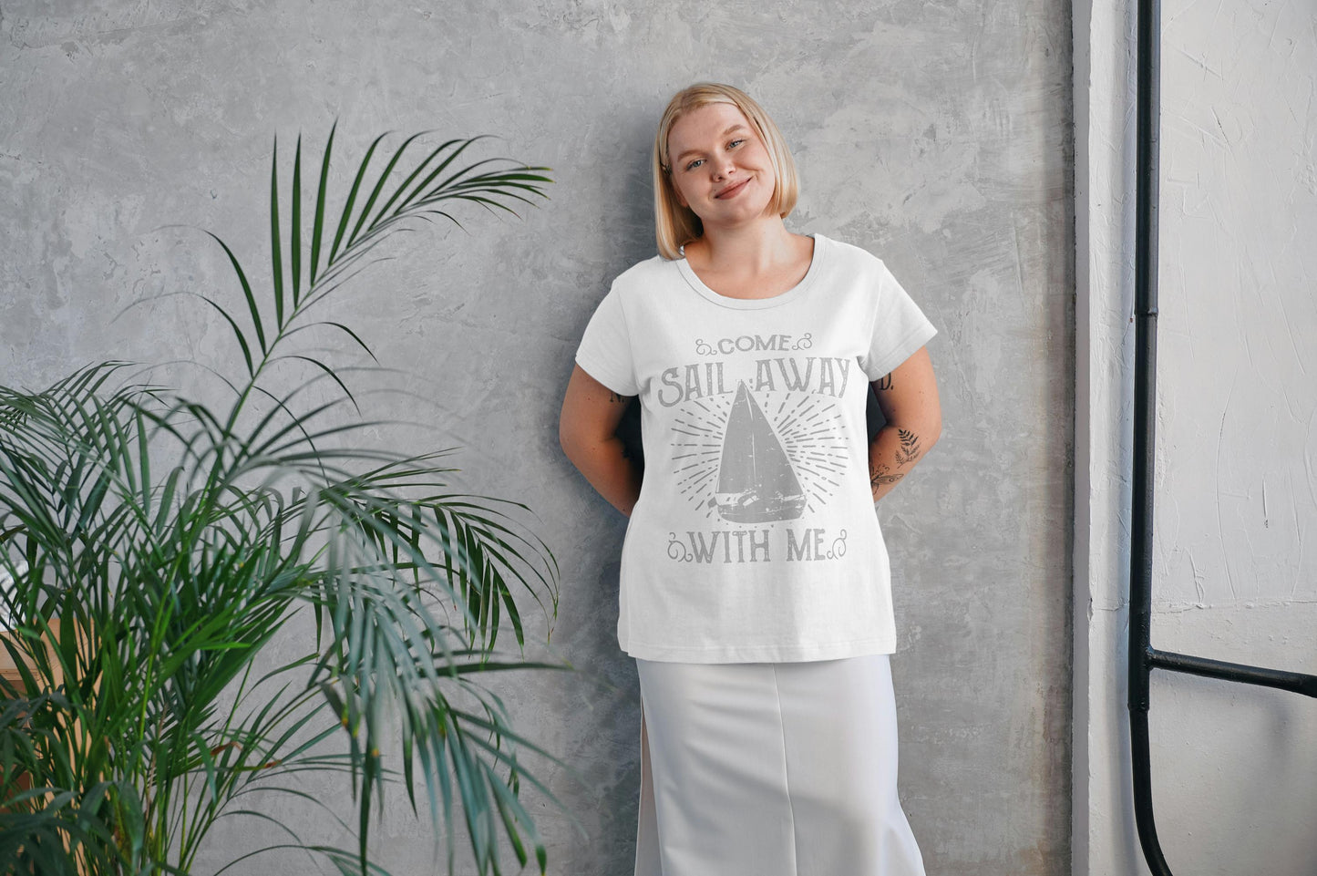 Come Sail Away With Me T-Shirt – Nautical Sailing Graphic Tee – Boat Lover Gift – Ocean Adventure Shirt – Unisex