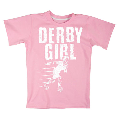 Derby Girl T-Shirt – Roller Derby Graphic Tee – Skating Sports Shirt – Roller Skater Gift – Women’s Athletic Top