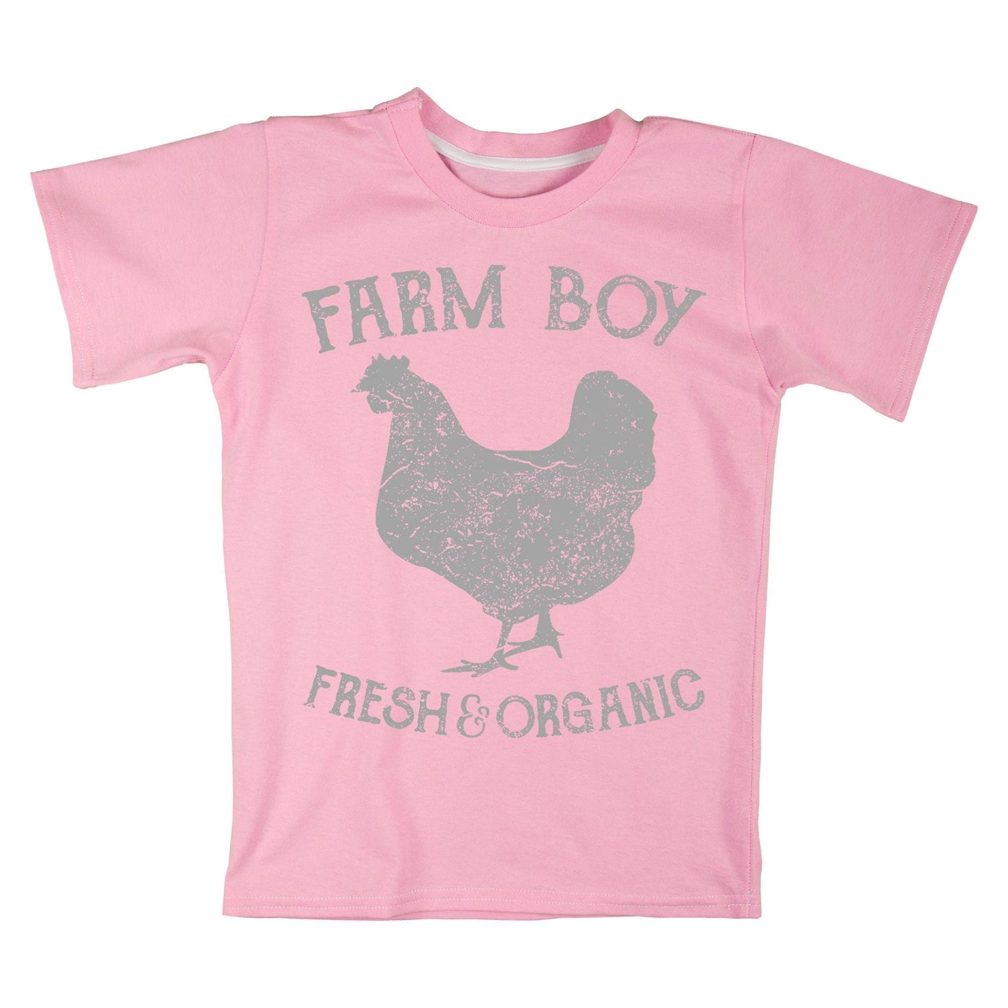 Farm Boy T-Shirt – Fresh & Organic Chicken Graphic Tee, Country Life Shirt, Rustic Farm Top for Men Women